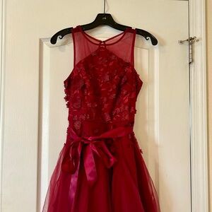 Burgundy Teeze Me Dress